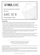 ?AMC10真題下載！2010-2023年AMC10真題高清PDF版！